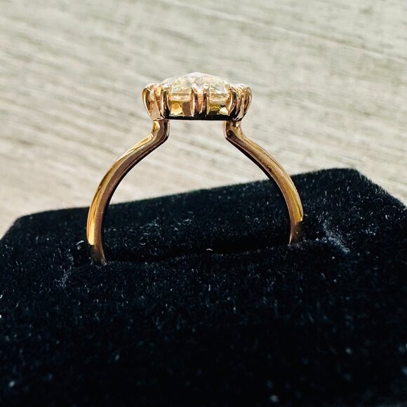 Frank Darling | Billie No. 6 | 18k Rose Gold and Lab Created Diamond Ring - Picture 12 of 13